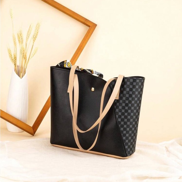 ⚠️Clearance Black Large Shoulder Tote Bag - Picture 4 of 5